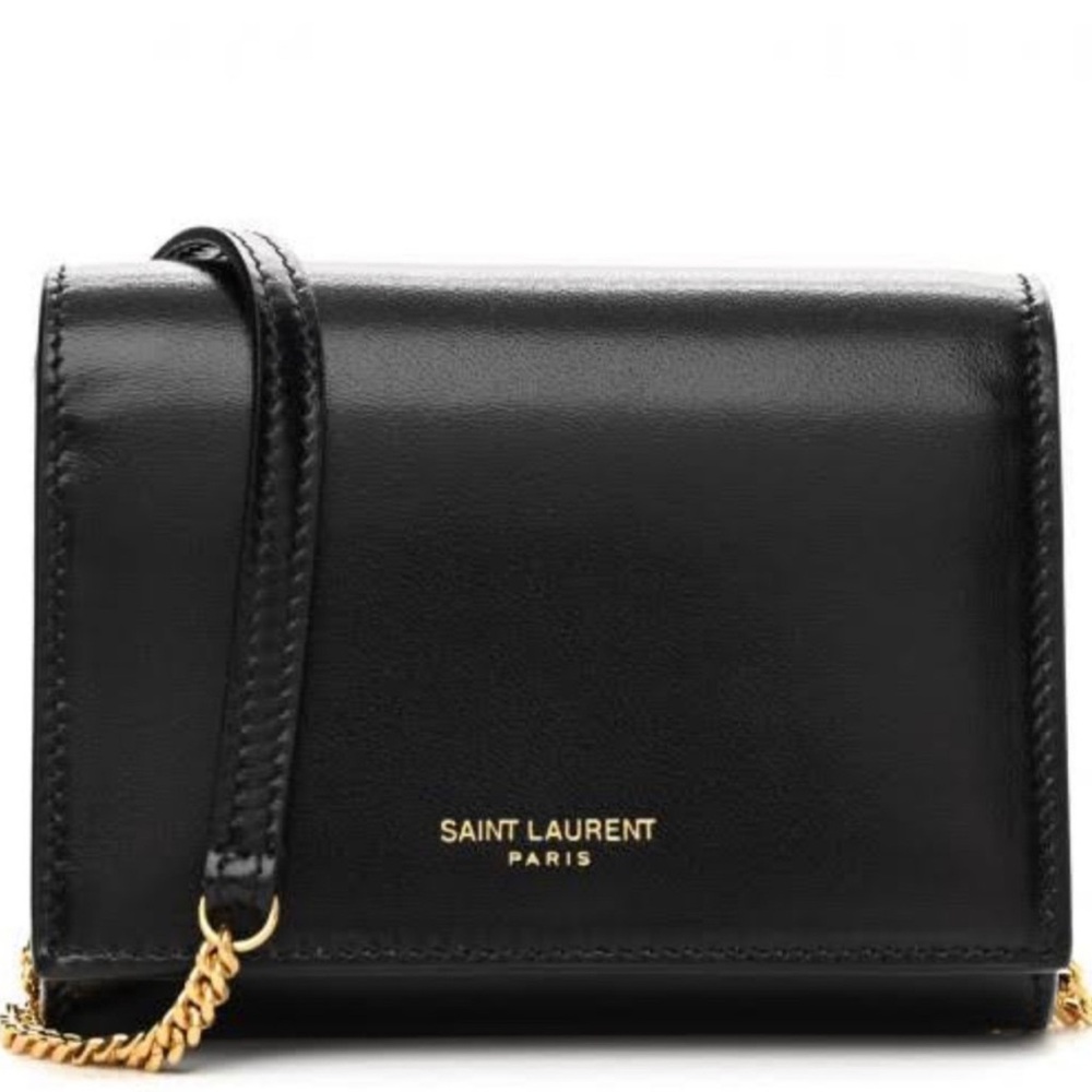 Saint Laurent mini crossbody chain wallet